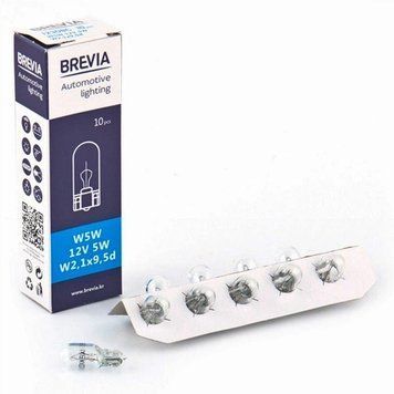 Лампа "Brevia" 12V W5W безцкольная (10 шт) 34840 фото