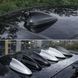 Активна антена плавець із гумовою проставкою "HYBRID" (особливо 10,5х5см) Графітова 71701 фото 1
