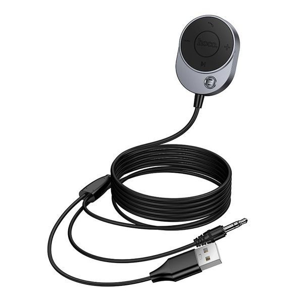 Bluetooth-адаптер в AUX "HOCO" E150 з кабелем (BT 5.4, 1.5м) 71791 фото