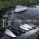 Активна антена плавець із гумовою проставкою "HYBRID" (особливо 10,5х5см) Срібляста 71698 фото 1