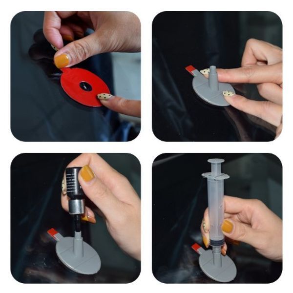 Набір для ремонту лобового скла "Windshield Repair KIT" FH032-1 (3 мл) 67674 фото