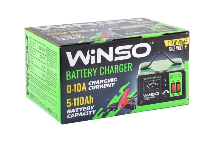 Зарядний пристрій 10A "Winso" 6-12V зі стрілкою та регулюванням струму 48510 фото