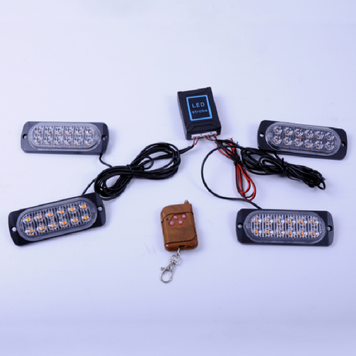 Светодиодные страбоскопы красно-синие 12LED*4шт 12 режимов роботы 62072 фото