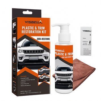 Очиститель пластика "Visbella" триггер 150ml с микрофиброй в комплекте 57292 фото