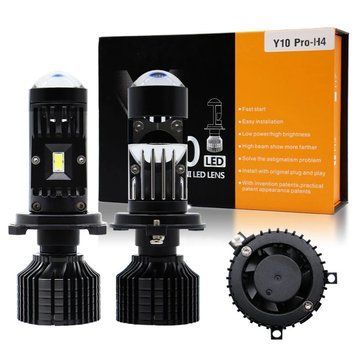 LED лампы с мини-линзой &laquo;Y10&raquo; Pro 60W 6000Lm 6000K Canbus anti-EMC 65706 фото