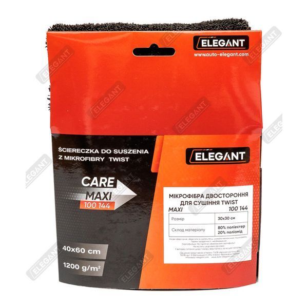 Полотенце для сушки авто "Elegant" Maxi Twist 40х60см (600 g/m2) 72165 фото