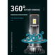 Лампа LED H11 с радиатором и кулером 60W/9600lm 6000K +400% 12V 65540 фото 5