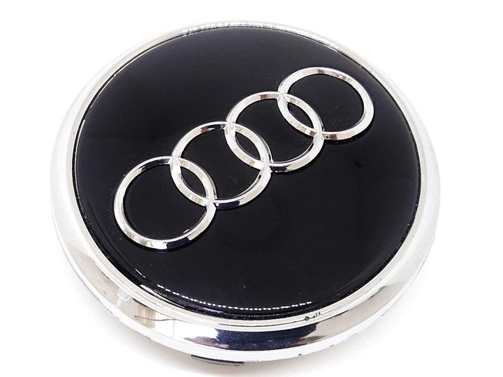 Ковпачки на диски "Audi" чорні (77/67 мм) ніжка 15 мм 70593 фото