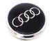 Ковпачки на диски "Audi" чорні (77/67 мм) ніжка 15 мм 70593 фото 2