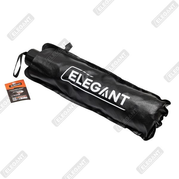 Зонт солнцезащитный в авто "Elegant" 130*65см кожаный чехол/вырез под зеркало 72125 фото