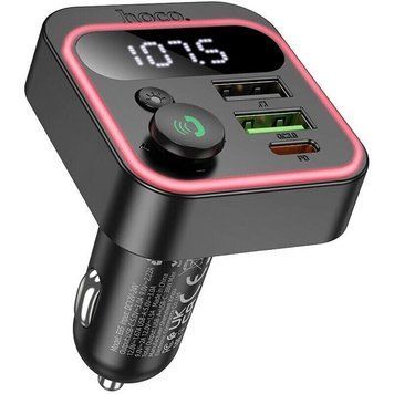 FM модулятор Bluetooth 2xUSB (PD20W + QC3.0) "HOCO" E85 69990 фото