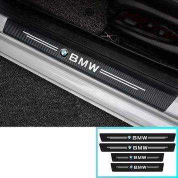 Защитная плёнка на пороги карбон с логотипом BMW 62491 фото