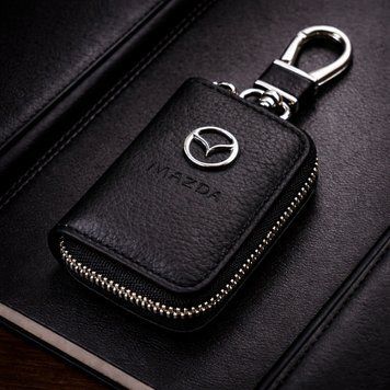 Чехол для ключей с карабином "Mazda" (натуральна шкіра) 46103 фото