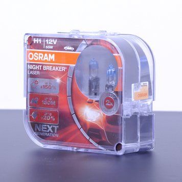 Лампы "Osram" H1 12V 55W +150% Night Breaker Laser 53083 фото