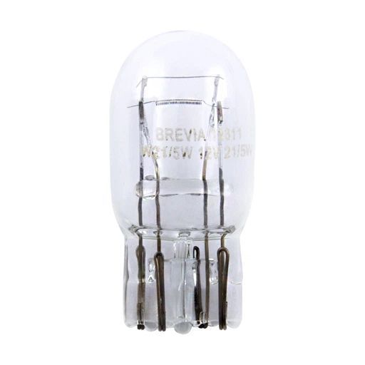Лампа "Brevia" 12V W21/5W (бесцокольна 2-контактна) 10 шт. 34843 фото