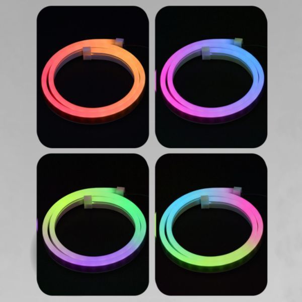 Гибкие дневные ходовые огни DRL RGB "DR06-60CM" на пульте (2шт.) 70760 фото
