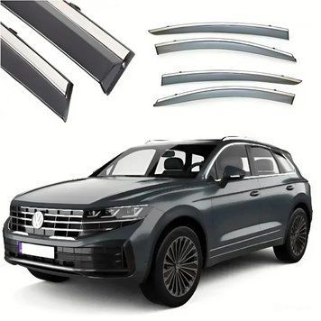 Дефлекторы окон на Volkswagen Touareg 2018-2026 "FLY" (скотч) 65174 фото