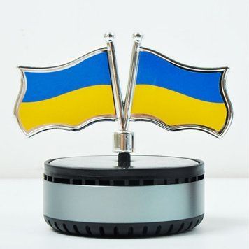 Ароматизатор на сонячній панелі "Прапор України" M1 (Одеколон) 69301 фото