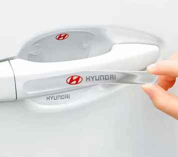 Защитная пленка на дверные ручки с логотипом Hyundai 8 шт. 66168 фото