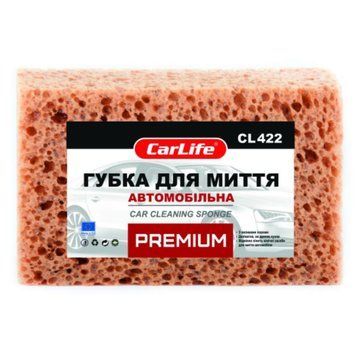 Губка для мытья авто "Carlife" Premium (большие поры) 190х120х70мм 24285 фото