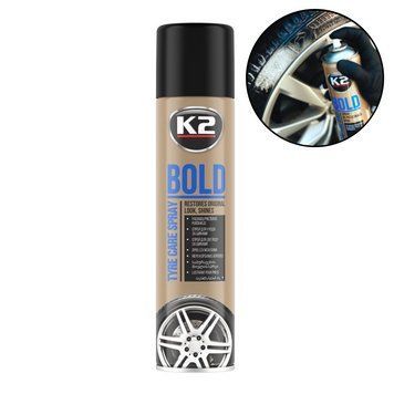 Очиститель чернитель шин авто "K2" Bold 600ml 65634 фото