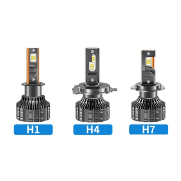 LED лампы H1 с радиатором и кулером 6000k "Canbus" 190w/19200lm +500% 68672 фото