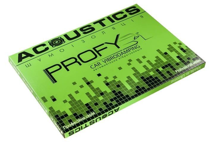 Віброізоляція для авто "Acoustics" Profy 1.8 мм (700x500 мм) 46315 фото